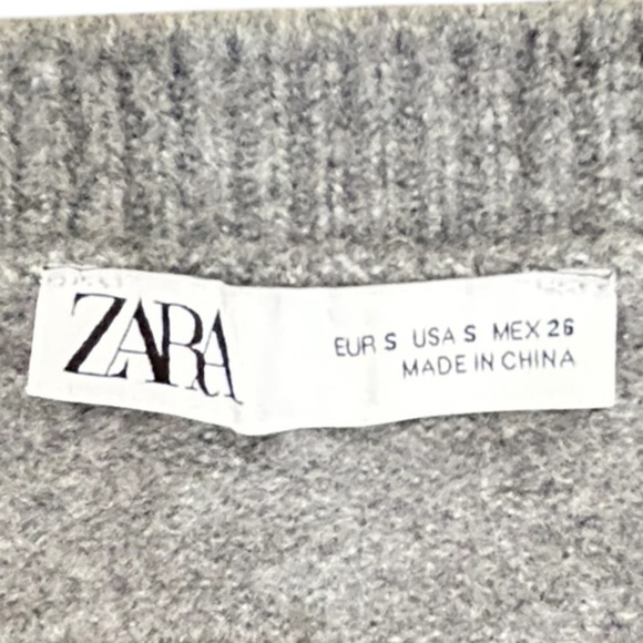 Zara gray wool blend oversized crew neck cropped
Dolman sleeves size small - Picture 10 of 10